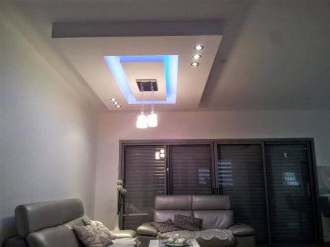 עבודת גבס דקורטיבי במטבח